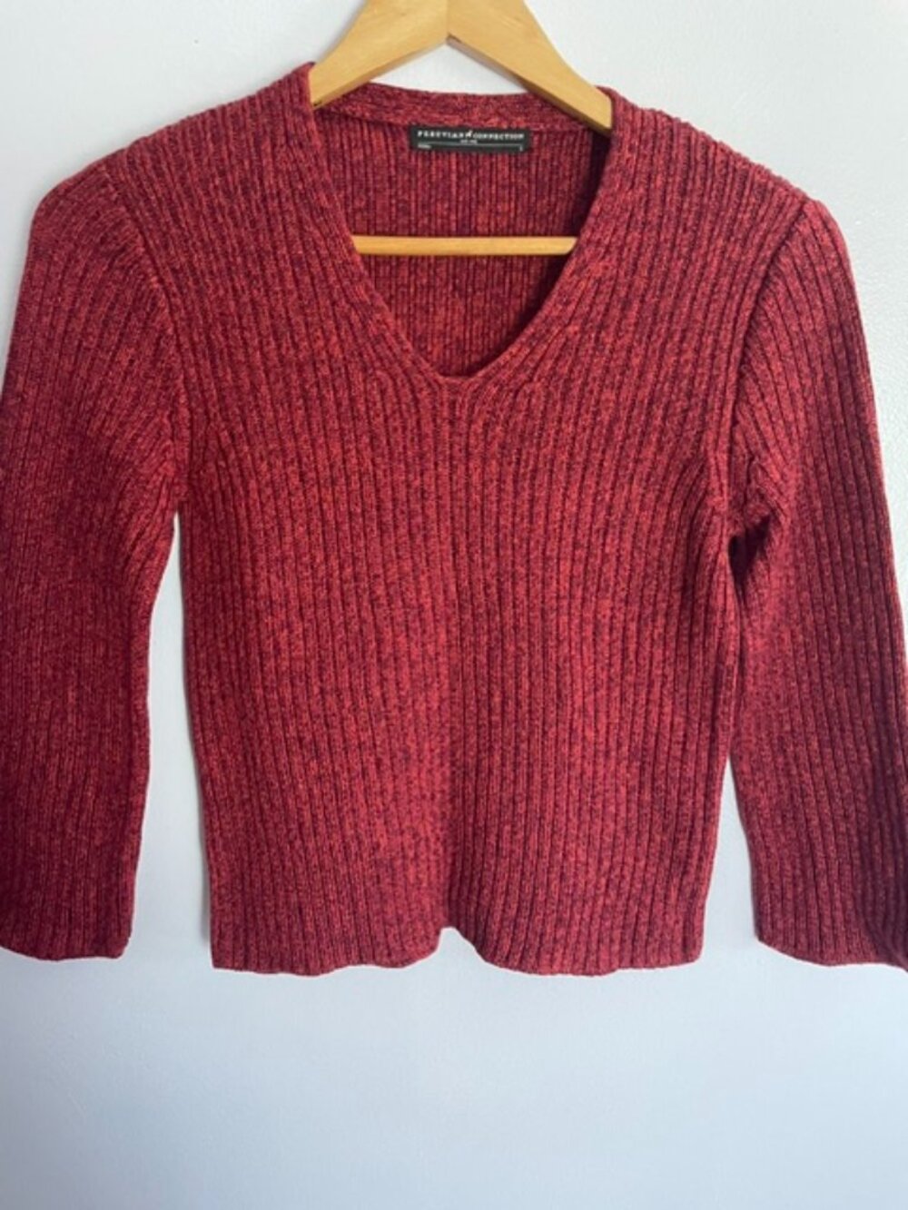 Peruvian Connection, Pima Cotton, V-neck, pullover sweater, Size S